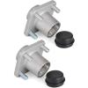image10L0L RXV Front Wheel Hub Assembly with Hub BearingsOil SealsDust Covers for EZGO RXV GampampE Golf Carts 2008 Up OEM 609603 600001 6204 Pack of 2