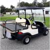 image10L0L Universal Golf Cart Rear Seat Safety Grab Bar Fits Club Car EZGO for Yamaha with Safety Triangles Red Directive Design Trailer Hitch Not Included