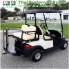 image10L0L Universal Golf Cart Rear Seat Safety Grab Bar Fits Club Car EZGO for Yamaha with Safety Triangles Red Directive Design Trailer Hitch Not Included