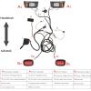 image10L0L Upgrade Headlight Taillight Kit for Club Car DS Golf Cart with LowHigh Beam Turn Signal Switch Horn Button Blinker ampamp Brake Light Switch Pad Daytime Running Lamp