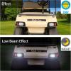 image10L0L Upgrade Headlight Taillight Kit for Club Car DS Golf Cart with LowHigh Beam Turn Signal Switch Horn Button Blinker ampamp Brake Light Switch Pad Daytime Running Lamp
