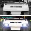 imageUniversal Golf Cart 12 Volt Headlight and Tail Light Kit for Club Car DS Carts Gas ampamp Electric Modelswith Upgrade Headlights Amber Turn Signals Brake Lights