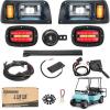 image10L0L Deluxe Golf Cart Light Kit for Club Car DS 12V60V Full Headlight Taillight Kit with RGB Daytime Running Lamp Low High Beam Turn Signal Horn Brake Pad Hazard BlinkerFor Club Car DS  Basics