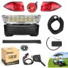 image10L0L Deluxe Golf Cart Light Kit for Club Car Precedent 20042019 12V Street Legal Light Kit with Headlight Taillight Turn Signals Switch Horn Brake Pad Hazard Lighting Function