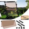 image10L0L Folding Down Tinted Golf Cart Windshield for Yamaha G14 G16 G1919952003 Models Gas or Electric Golf CartTinted Windshield