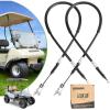 image10L0L Golf Cart Brake Cables for Club Car DS 19811999 GampampE Golf Cart Fits Passenger and Driver Side Brake Cable Replaces OEM 1011125 1011403 101676101 42quot Long Stainless Steel Core Cable