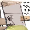 image10L0L Golf Cart Foldable Windshield 316quot 5MM Thicken Only for 20072016 Yamaha DriveG29 Fits 1quot1quot Struts Rail Front Folding Acrylic Windshield Replacement Included Mounting Hardware  TintedTinted