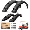 image10L0L Golf Cart Front Rear Fender Flares for Yamaha G14 G16 G19 G22 with Metal Hardware Set of 4Not fit modified models