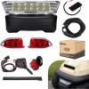 image10L0L Golf Cart Headlight Kit 12V for Club Car Precedent GampampE 2004 UP Golf Cart Street Legal Light Kit with Tail Light HarnessTurn Signals Hazard Flasher Horn and Brake
