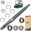 image10L0L Golf Cart RXV Passenger Side Rear Spline Axle Shaft with Bearing Seal Kit fit EZGO RXV Electric 2008 UP OEM 620341 614209162quot Long