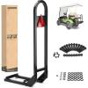 image10L0L Golf Cart Rear Seat Grab Bar  Heavy Duty Safety Handrail for Rear Seat Passenger Security  Universal Fit Black