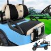 image10L0L Golf Cart Seat Cover for Yamaha ampamp Club Car Precedent Front Seat Breathable Seat CoversTowelBlanket Polyester Mesh Fabric Golf Gifts  GrayBlackRedBlack  Beige
