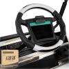 image10L0L Golf Cart Steering Wheel Cover for Yamaha G29 ampamp Club Car DS Precedent  14quot Premium Leather AntiSlip Grip  UVResistant ampamp Easy InstallationBlack  White