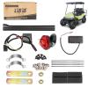 image10L0L Golf Cart Turn Signal Kit with Horn Button Blinker Switch Brake Light Pad Switch Only Fits Light Kit with 9Pin Plug Upgrade Wiring Harness  12V Operation