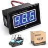 image10L0L Golf Cart Voltage MeterWaterproof Digital Battery Monitor Universal for 12V 24V 36V 48V 60V 72V Golf Cart Club Car EZGO Yamaha and Truck Boat Scooter ATV UTV Voltage Display DC5120V