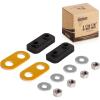 image10L0L Golf Push Cart Umbrella Holder 160 Degree Rotation  Universal fit for Most Strollers Bike Golf Trolley  Yellow