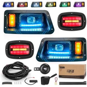 image10L0L 2023 New Upgraded Golf Cart Light Kit for Yamaha G14 G16 G19 G22 Headlight Taillight WTurn Signal Switch Horn Low High Beam Blinker ampamp Brake Light Daytime Running LampFor Yamaha G22Upgrade