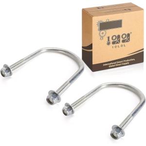 image10L0L 2PCS Golf Cart Heavy Duty Leaf Spring U Bolt The Nut Fits Club Car DS 1981up Golf Cart Replace 1014902