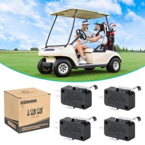 image10L0L 4 Pack Golf Cart Micro Switch 2 ampamp 3 Prong for Club Car DS Precedent OEM  10148071014240 1014805
