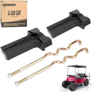image10L0L 8V Battery Hold Down Plate for Club Car Precedent 20085up Golf Cart Includes Hold Down Rods OEM 103374801 103357701