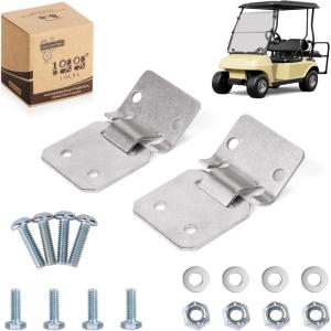 image10L0L Club Car DS Seat Hinge Set for 1979Up Golf Carts Seat Cushion Buckle Plate OEM 1011652 1012412  Male  Female