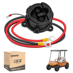 image10L0L Golf Cart 48V Charger Receptacle OEM JW9H61810000 for Yamaha G29 Electrice 2011up  DC Powerwise Receptacle Replace with Cord