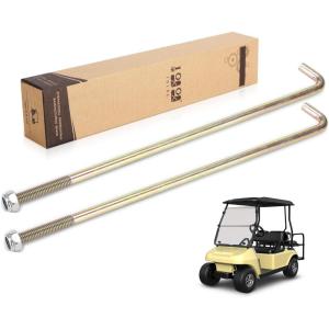 image10L0L Golf Cart Battery Hold Down Rod 107quot JBolt Nuts for Yamaha Gas All Models G22 Electric Clubcar Carryall Villager 68 OEM 102845203 101668201 JN3H21330000 JN2H213300 Pack of 2