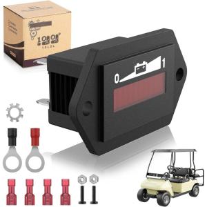 image10L0L Golf Cart Battery Meter 36V48V Battery Gauge Waterproof LED Battery Voltage Display Acid ampamp Lithium Battery Gauge Meter State of Charge Meter for Golf Cart EZGO Club CAR Yamaha and Most Car