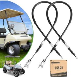 image10L0L Golf Cart Brake Cables for Club Car DS 19811999 GampampE Golf Cart Fits Passenger and Driver Side Brake Cable Replaces OEM 1011125 1011403 101676101 42quot Long Stainless Steel Core Cable