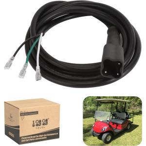 image10L0L Golf Cart DC Charger Plug for Yamaha G29 DriveOEM JW2H72340100  3Pin DC Plug with 10ft Cord