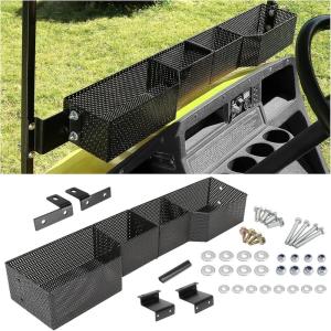 image10L0L Golf Cart Front Inner Basket for EZGO TXT ampamp RXV Dash StorageTray Organizer Rack