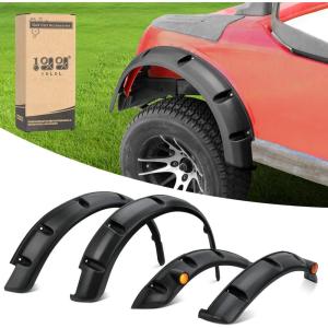 image10L0L Golf Cart Front Rear Fender Flares for EZGO RXV 20082015 with Stainless Steel Screws Set of 4Not Fit Modified Models