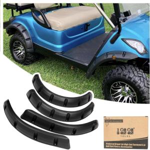 image10L0L Golf Cart Front Rear Fender Flares for Yamaha G29 Drive with Metal Hardware Set of 4Not Fit Modified Models