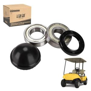 image10L0L Golf Cart Front Wheel Bearing Kit for Yamaha G2G8G9G11G14G16G19G20G21G22G29 Gas ampamp ElectricInner Wheel Sealed Ball and Commutator Bearing with Rubber Front Hub Dust Cover