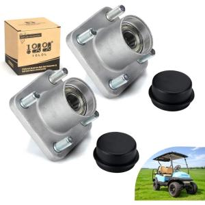image10L0L Golf Cart Front Wheel Hub Assembly 2 Pack for Club Car DS and Precedent 2003up Front Hub Replacement Kit 102357701 with Ball Bearing Oil Seal ampamp Dust Cover
