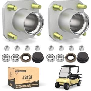 image10L0L Golf Cart Front Wheel Hub Assembly Kit with Bearing Seals for Club Car DS 19742003 OEM11011102 1011153 1011889 1011892 1011894LM11949 Pack of 2