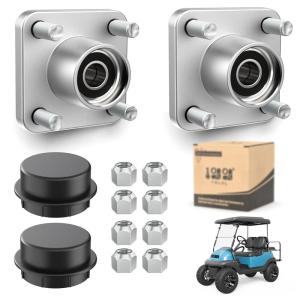 image10L0L Golf Cart Front Wheel Hub Assembly for Club Car DS ampamp Precedent 2003 upTempo 2018 up OEM 102357701 with Hub BearingOil SealDust Covers 2 Packs