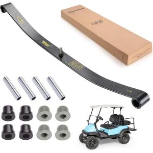 image10L0L Golf Cart Heavy Duty Front Leaf Spring with Bushing Kit Fits Club Car DS 1981UP Precedent 20042008 Replaces Club Car OEM Numbers 1010136 1012030 1012322 1013867Black leaf spring