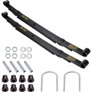 image10L0L Golf Cart Rear Spring Kit for Club Car Precedent 2004up Heavy Duty 4 Leafs Layers Replace OEM 102509301 102513001