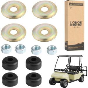 image10L0L Golf Cart Shock Absorber Cushion Bushing Kit for EZGO TXT Marathon 1989up Club Car DS and Precedent 1982Up OEM 1011415 10194G1 10435G1