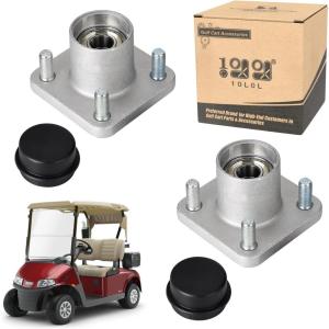 image10L0L Golf Cart Wheel Hub Assembly for EZGO RXV 2008up Gas ampamp Electric with Bearing ampamp Cap OEM 609603 19862G1 602340 602341 12091G2 Set of 2