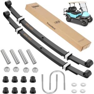 image10L0L Heavy Duty Golf Cart Rear Leaf Spring Kit 4Leaf Leaf Spring with Bushings ampamp Sleeves Fits Club Car PrecedentOnward 2004