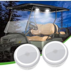 image10L0L Universal Golf Cart Dome Light for EZGO Club Car Yamaha UTV Wireless Lighting USB Rechargeable L E D Touch Car Dome Light Can Stick Anywhere Great Golf Gifts WhiteWhite
