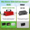image10L0L 15 Amp 48 Volt Golf Cart Charger for Club Car DS Precedent Smart Golf Cart Battery Charger 3 Battery Types Support Battery Repair Automatic Power Recharge IP67 WaterproofRed