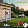 image10L0L 15 Amp 48 Volt Golf Cart Charger for Club Car DS Precedent Smart Golf Cart Battery Charger 3 Battery Types Support Battery Repair Automatic Power Recharge IP67 WaterproofRed