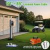image10L0L 15 Amp 48 Volt Golf Cart Charger for Club Car DS Precedent Smart Golf Cart Battery Charger 3 Battery Types Support Battery Repair Automatic Power Recharge IP67 WaterproofOrange