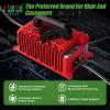 image10L0L 15 Amp 48 Volt Golf Cart Charger for Club Car DS Precedent Smart Golf Cart Battery Charger 3 Battery Types Support Battery Repair Automatic Power Recharge IP67 WaterproofRed