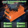 image10L0L 15 Amp 48 Volt Golf Cart Charger for Club Car DS Precedent Smart Golf Cart Battery Charger 3 Battery Types Support Battery Repair Automatic Power Recharge IP67 WaterproofOrange