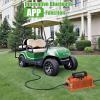 image10L0L 15 Amp 48 Volt Golf Cart Charger for Club Car DS Precedent Smart Golf Cart Battery Charger 3 Battery Types Support Battery Repair Automatic Power Recharge IP67 WaterproofOrange
