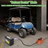 image10L0L 15 Amp 48 Volt Golf Cart Charger for Club Car DS Precedent Smart Golf Cart Battery Charger 3 Battery Types Support Battery Repair Automatic Power Recharge IP67 WaterproofOrange